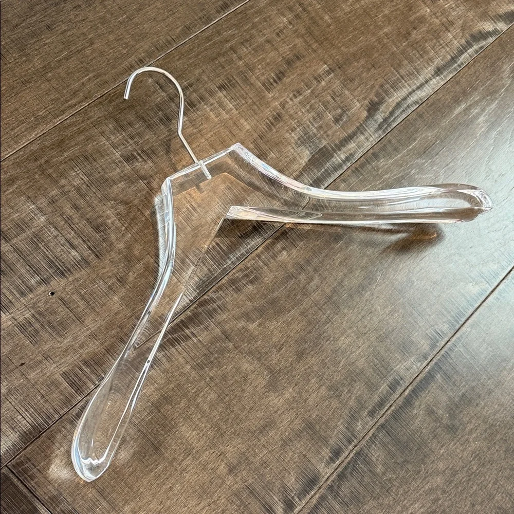 The container store Super acrylic coat hanger Clear Acrylic Hanger